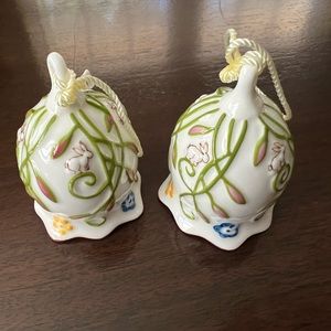 A pair of beautiful Villeroy and Bosch vintage
hanging Easter ornaments.